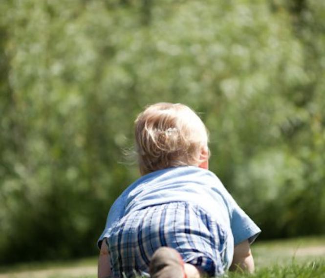 baby crawling