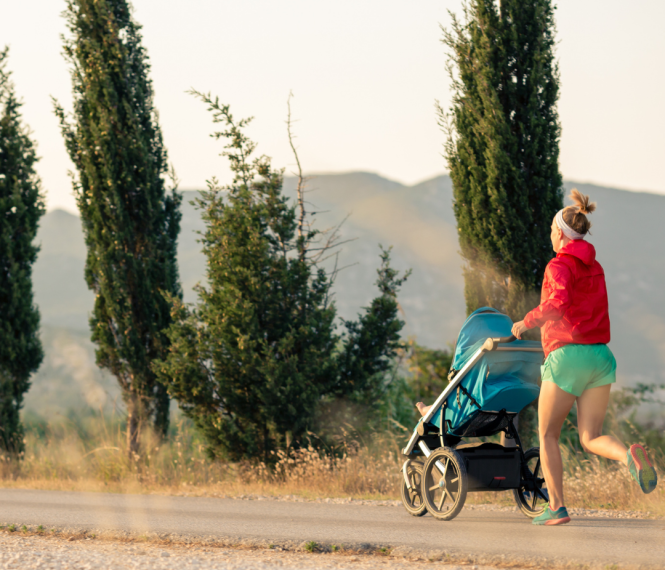 running with a stroller, postpartum running