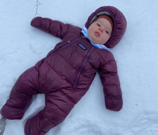 baby snow angel