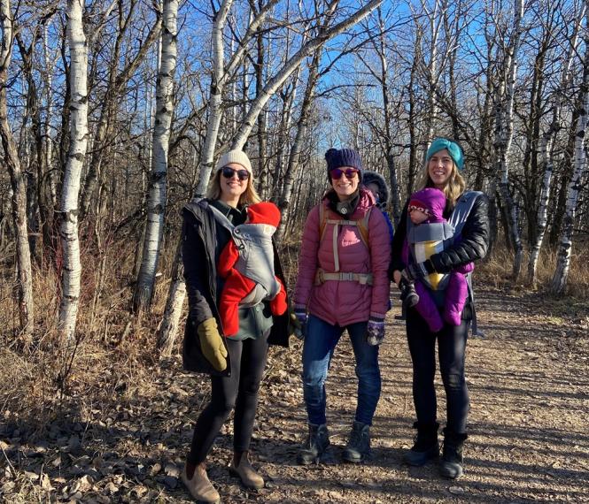 babywearing in nature