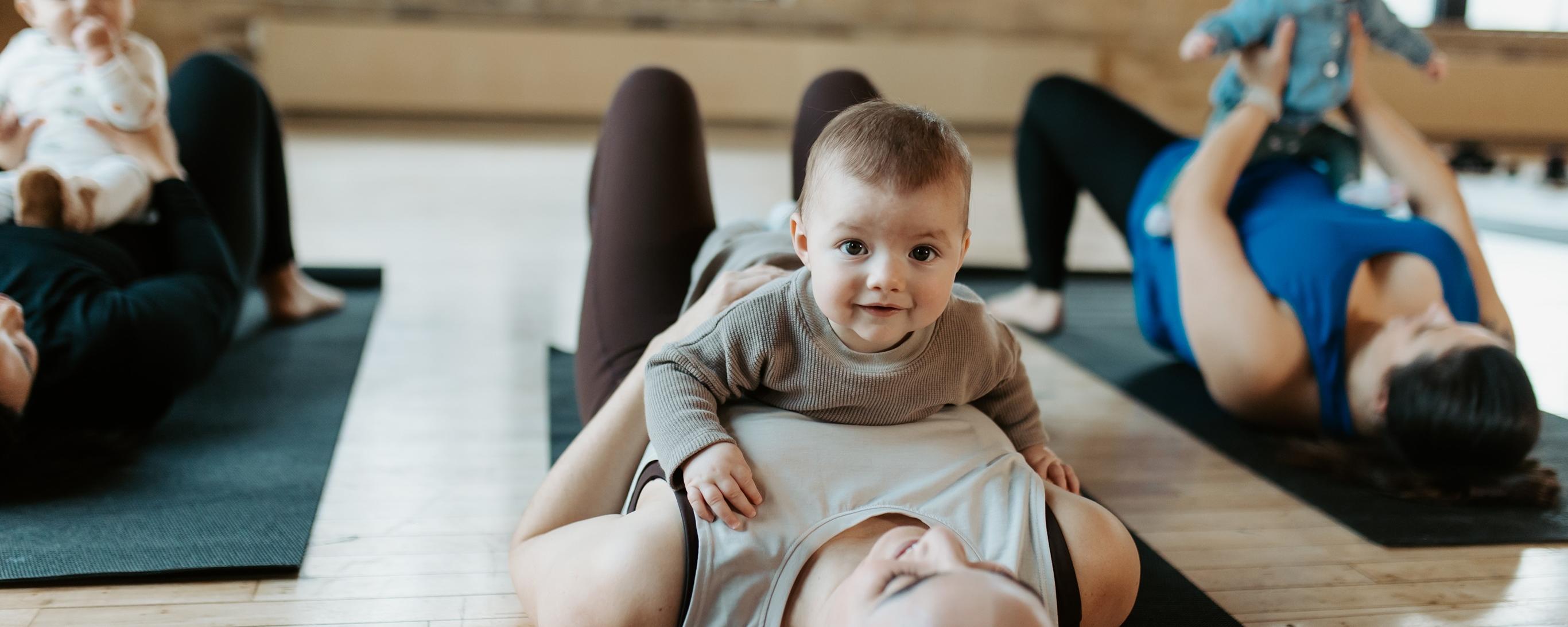 parent and baby exercise